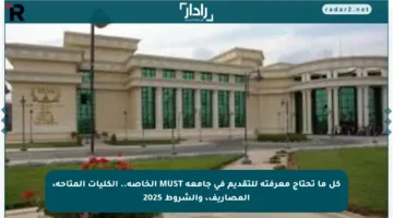 كل ما تحتاج معرفته للتقديم في جامعة MUST الخاصة.. الكليات المتاحة، المصاريف، والشروط 2025